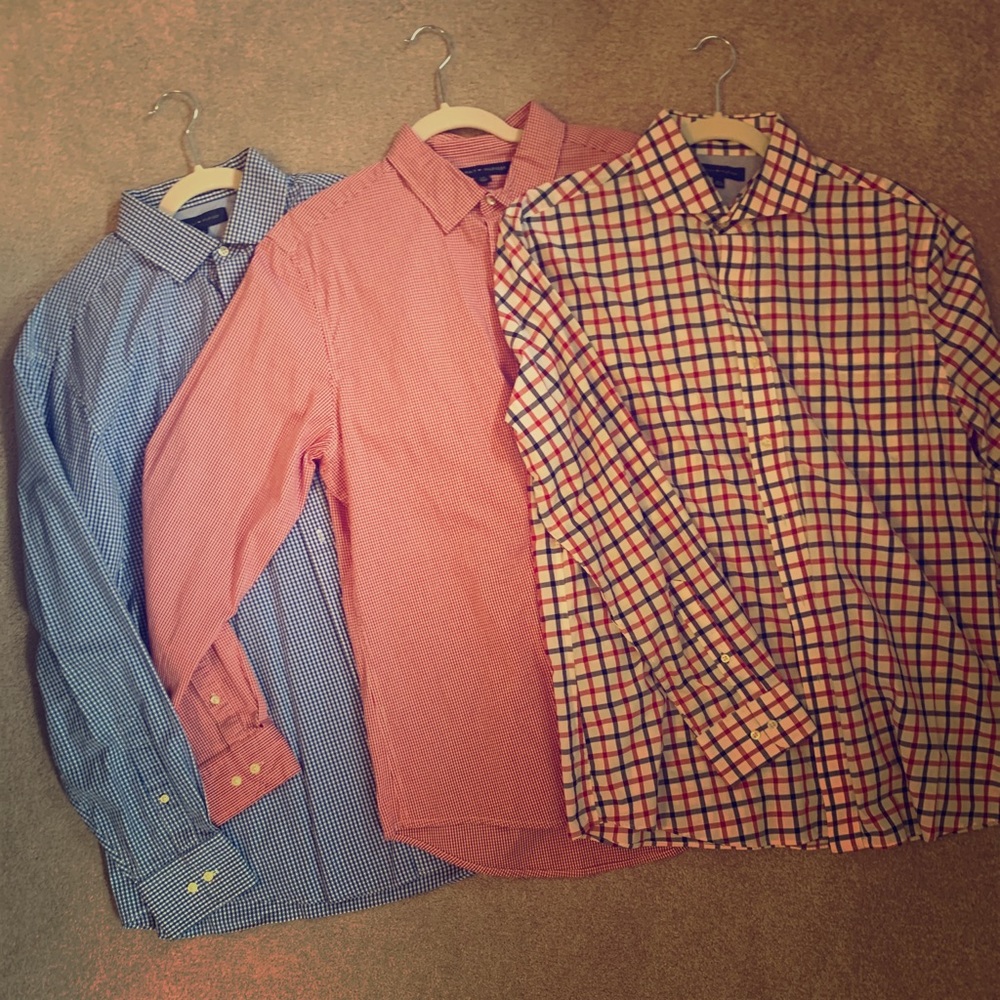 3 Tommy Hilfiger Men’s Dress Shirts